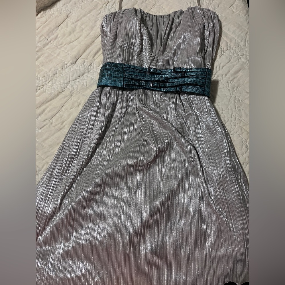 French Connection flowy micro pleated dress